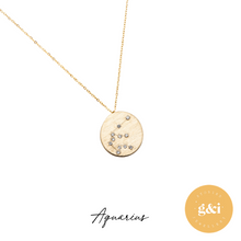 Load image into Gallery viewer, 14k gold constellation necklace