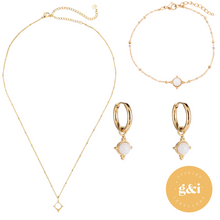 Load image into Gallery viewer, 14k gold plated jewellery set