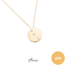 Load image into Gallery viewer, 14k gold constellation necklace