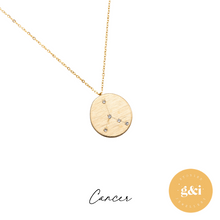 Load image into Gallery viewer, 14k gold constellation necklace