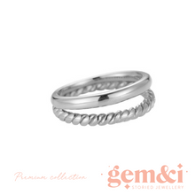 Load image into Gallery viewer, Two Layers Ring - Silver