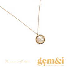 Load image into Gallery viewer, Mother of Pearl Pendant Necklace - Gold