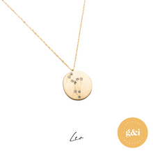 Load image into Gallery viewer, 14k gold constellation necklace