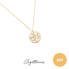 Load image into Gallery viewer, 14k gold constellation necklace