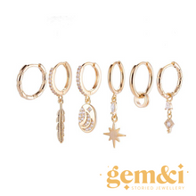 Load image into Gallery viewer, 14k Gold Plated Ear Party Stacking Set