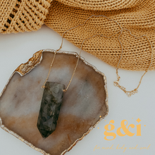 Load image into Gallery viewer, Pendant on 18k gold plated chain