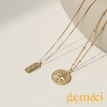Load image into Gallery viewer, Northern Star 14k Gold plated Necklace