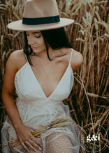 Load image into Gallery viewer, 14k Gold plated crescent necklace