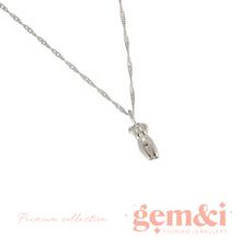 Load image into Gallery viewer, La Femme Torso Pendant on Chain Necklace- Silver
