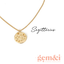 Load image into Gallery viewer, New style - Zodiac 14k gold constellation necklace
