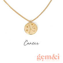 Load image into Gallery viewer, Zodiac 14k gold constellation necklace
