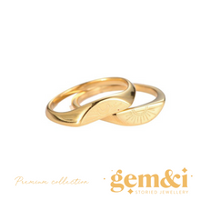 Load image into Gallery viewer, Sun &amp; Moon Combination Rings - Gold
