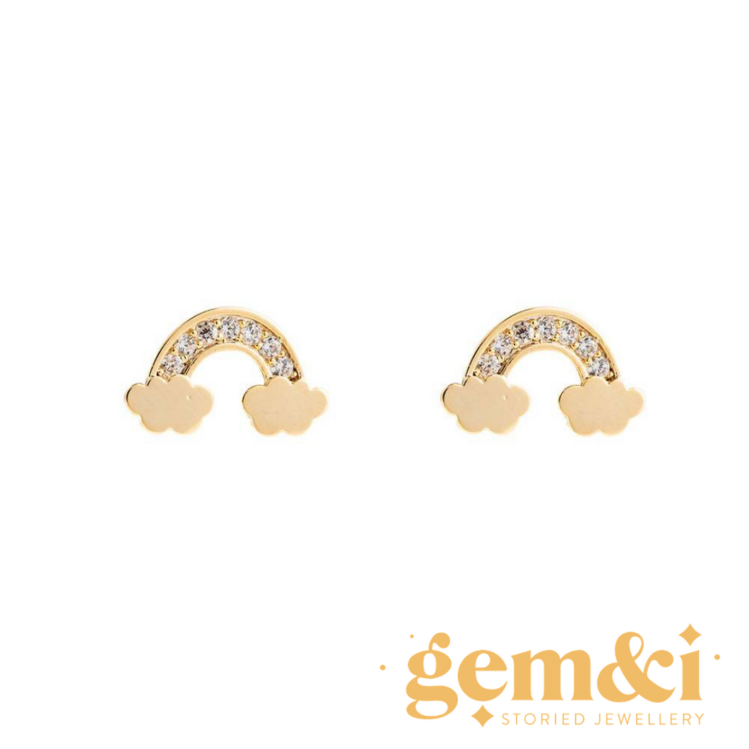 14k Gold Plated Stud Earrings