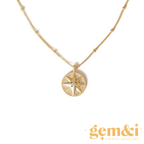 Northern Star 14k Gold plated Necklace